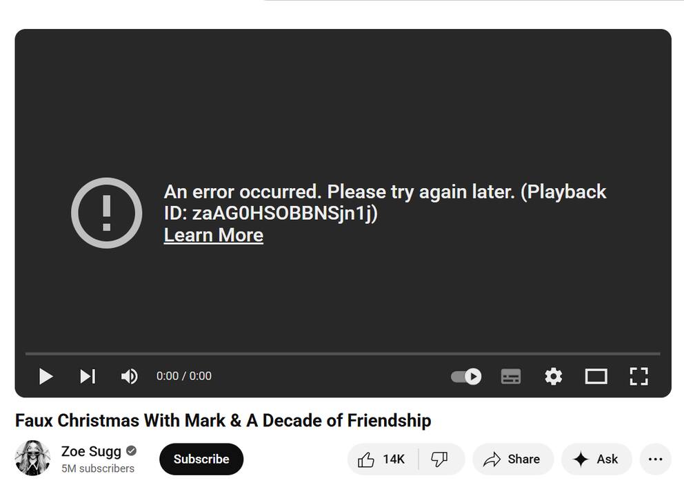 YouTube outage hits users as error messages block video playback ...