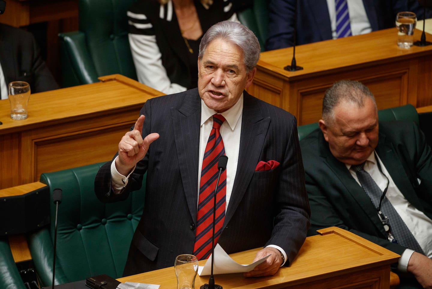 NZ First leader Winston Peters named the staffer while speaking in the House last week. Photo / Mark Mitchell