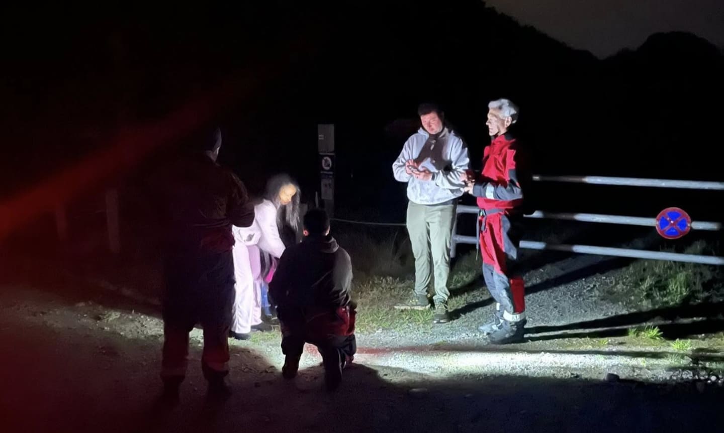 Volunteers spent hours searching the Waimakariri River in the dark after a dog was swept into a Canterbury river. Photo / Coastguard North Canterbury