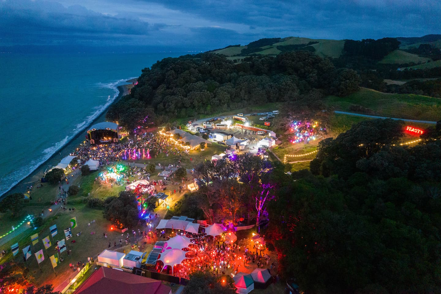 Splore returns to Tāpapakanga Park from February 20-22, 2026. Photo / Glenn McLelland