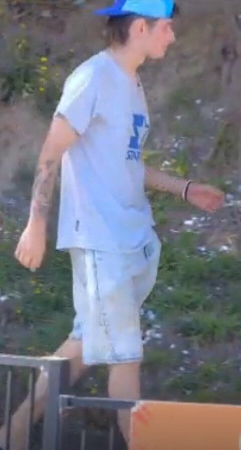 Police would like to speak to this person, along with another two people. Photos / NZ Police