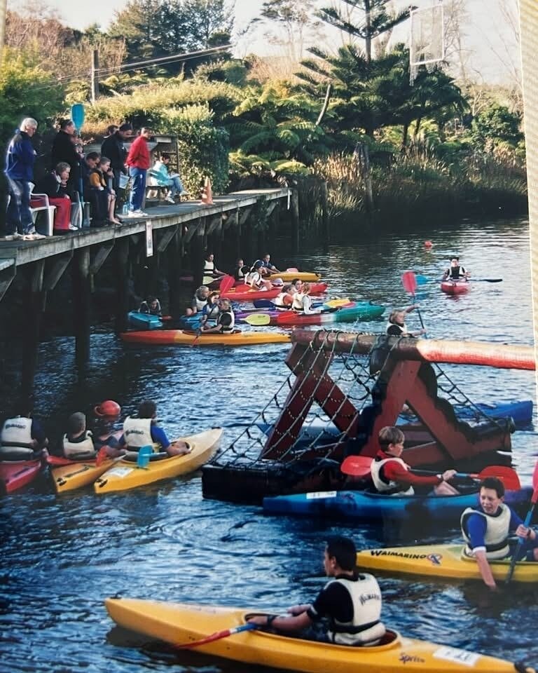  Thousands of children - including multiple generations of Kiwi families from throughout New Zealand have learnt kayaking and water safety skills on the Wairoa River at Waimarino over 50 years. Photo / Supplied