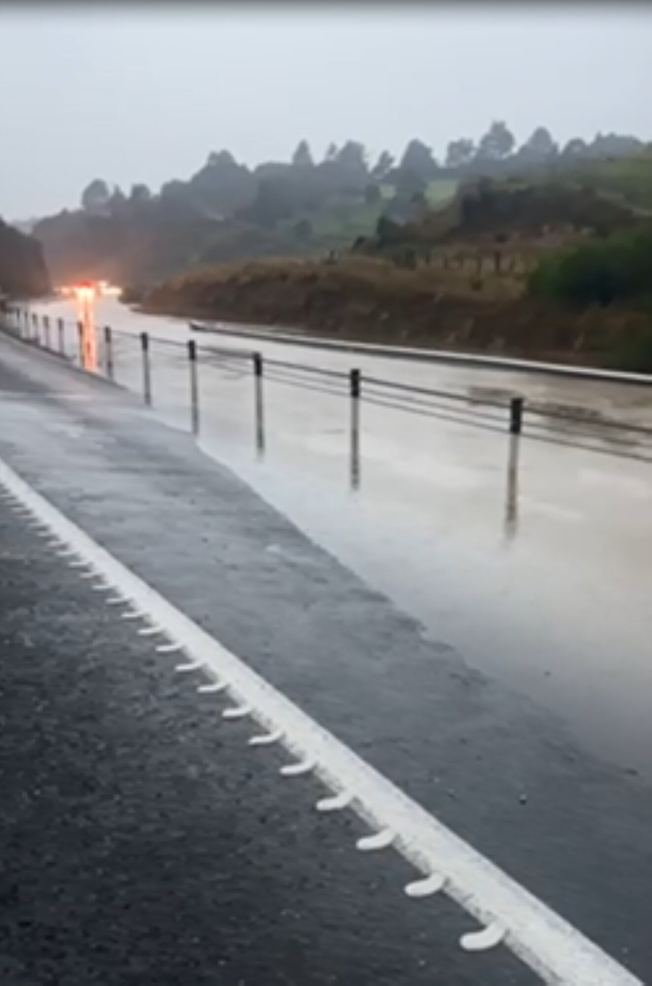 Constable Courtney Robertson came across the stranded pair as he and other staff from across Taupō and Tokoroa responded to several vehicles stuck in flooding on State Highway 1 recently. Photo / Ten One Magazine