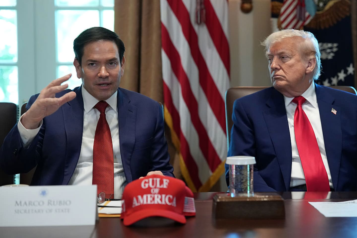 US Secretary of State Marco Rubio (left) has condemned the decision to impose sanctions on two Israeli ministers. Photo / Getty Images