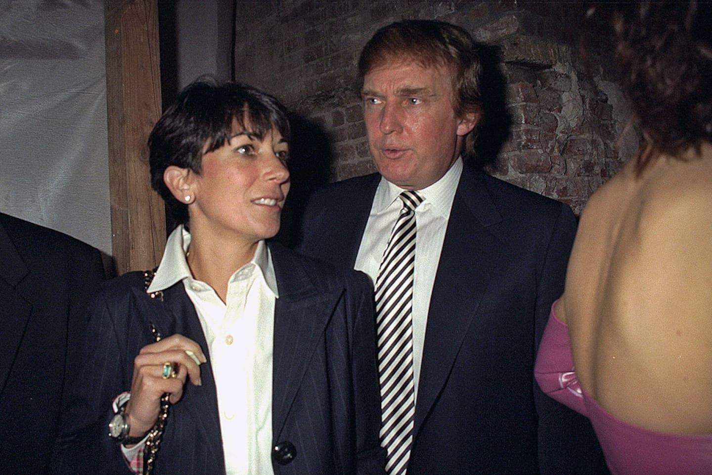 Ghislaine Maxwell and Donald Trump. Photo / Getty Images