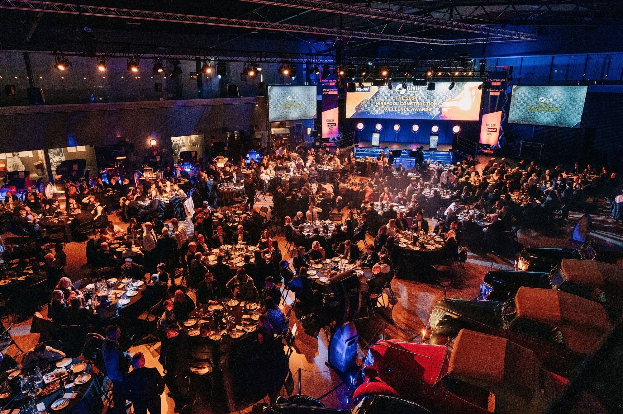 Contractors at the Hirepool Construction Excellence Awards during last year’s Civil Contractors Conference in Invercargill. Photo / Supplied