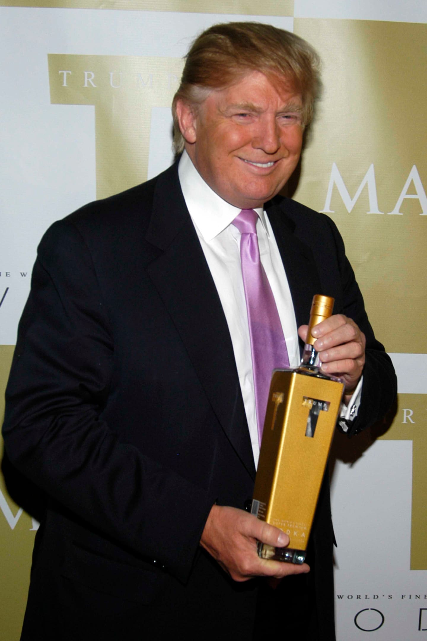 Trump however did have a vodka brand named Trump Super Premium Vodka. Photo / Getty Images