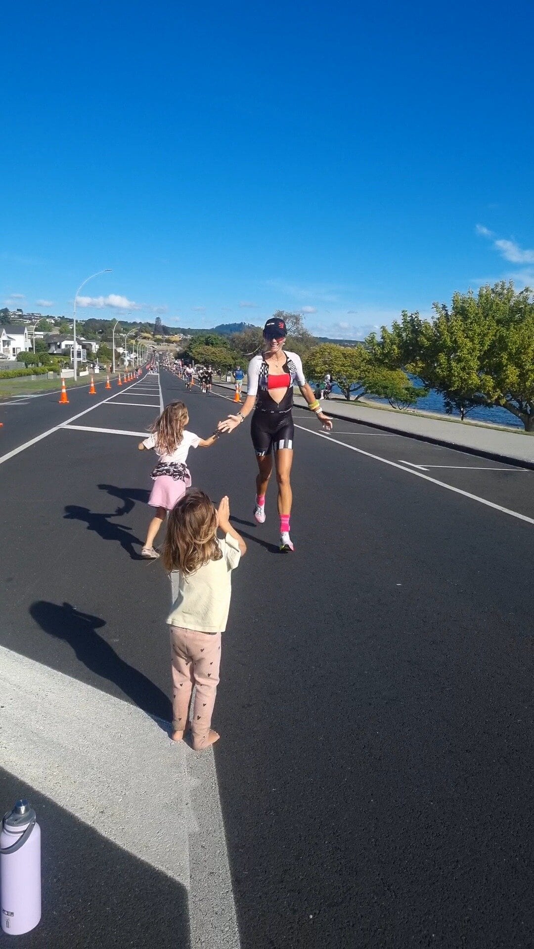  Nicole Storm with her top supporters, her daughters, Lana, 5, and Kiana, 3. Photo / supplied
