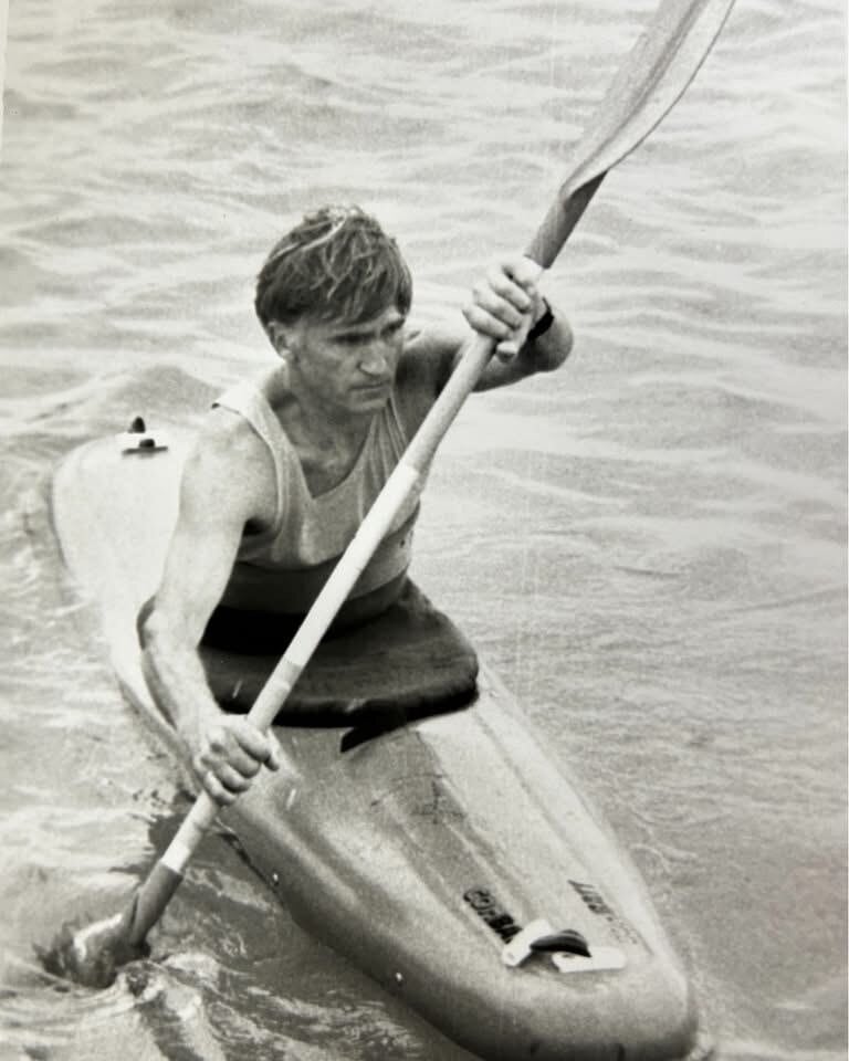  Waimarino Adventure Park founder Barry Anderson in the early days. Photo / Supplied