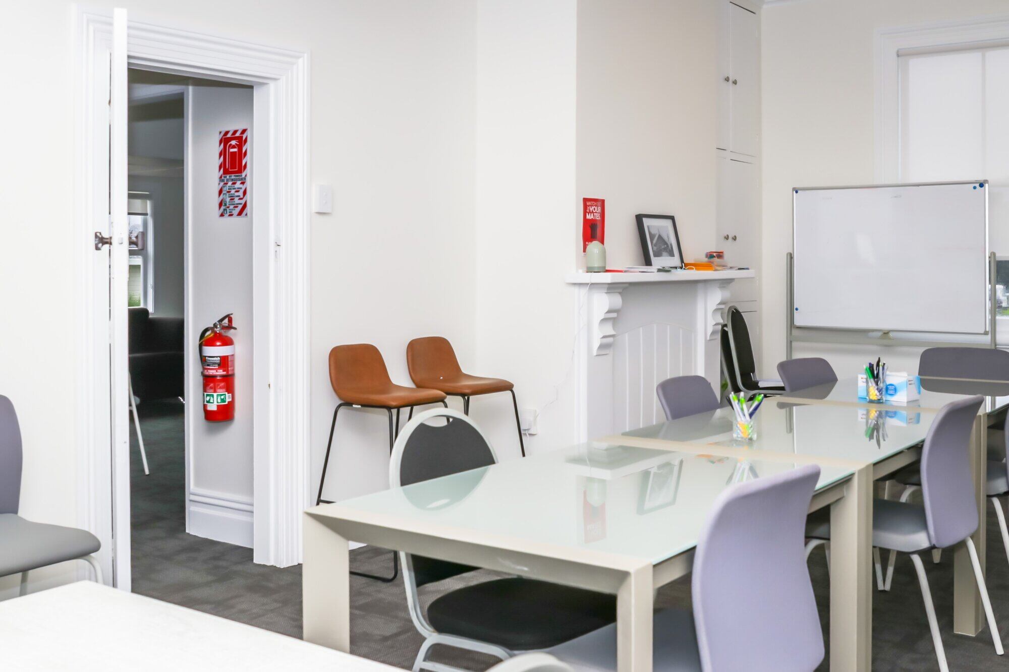  One of the rooms inside the refurbished building. Photo / Kelly O&rsquo;Hara