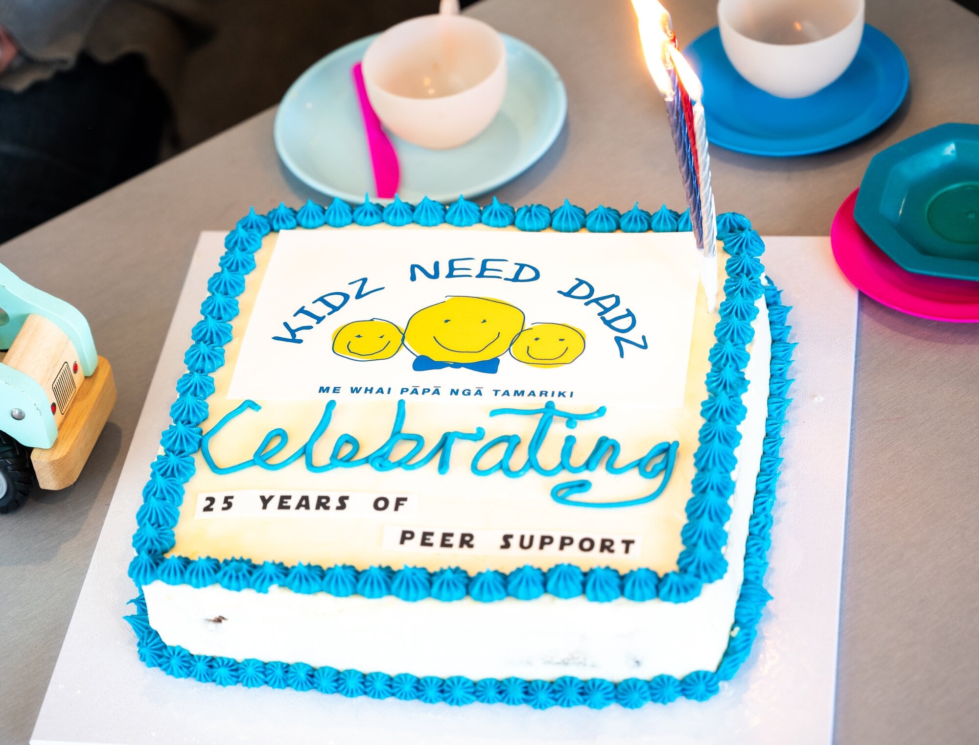  The cake created by Good Bitches Baking to celebrate 25 years of Kidz Need Dadz in Tauranga.  Photo / Brydie Thompson