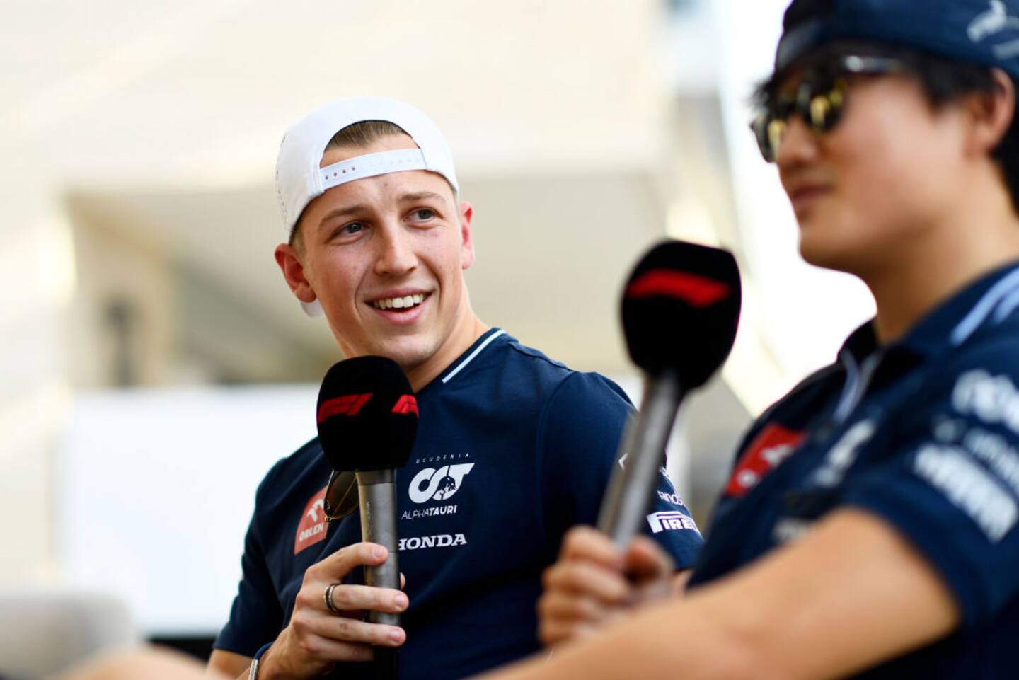 Liam Lawson and Yuki Tsunoda at the Qatar Grand Prix, 2023. Photo / Getty Images