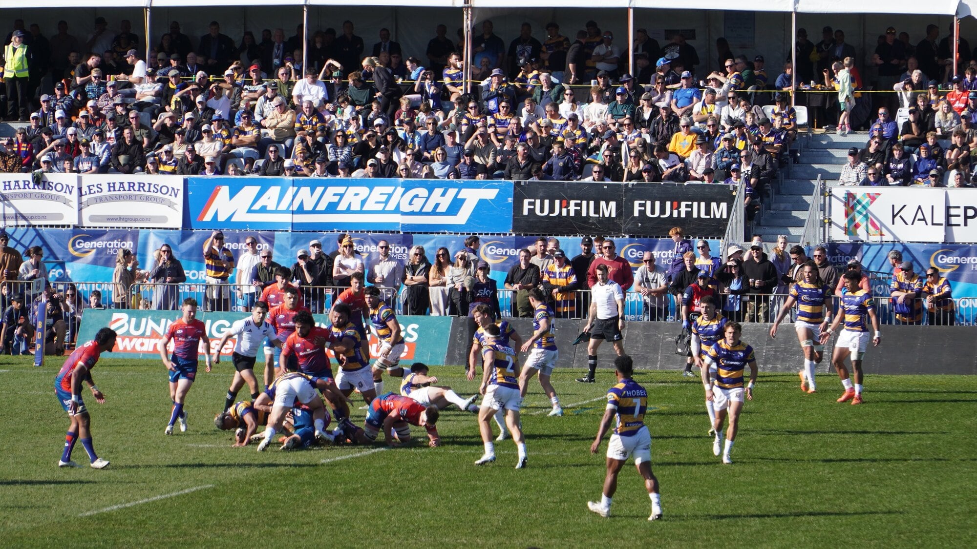 The stands were packed at Tauranga Domain. Photo / Rosalie Liddle Crawford