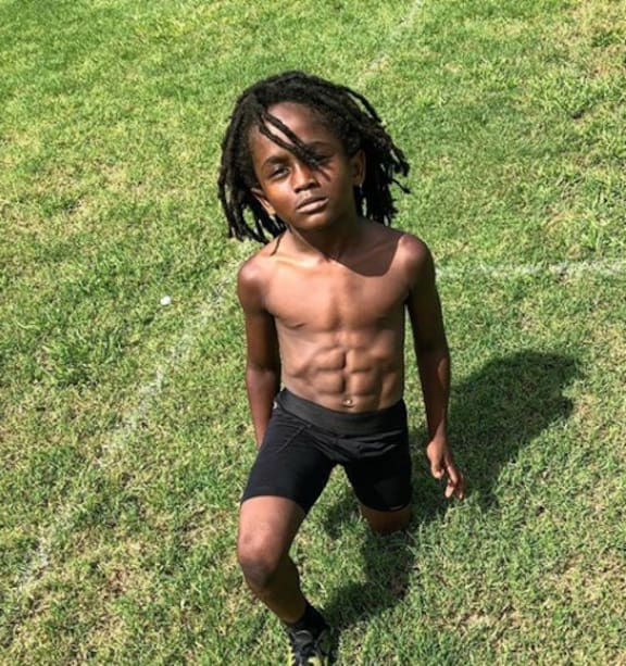 This six year old with a six pack is better than you at sports NZ Herald