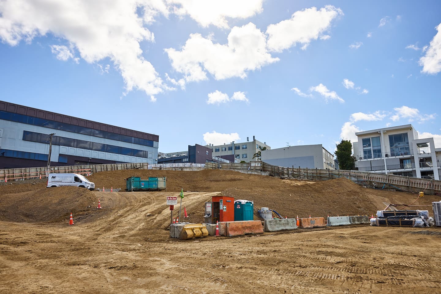 Some 45 trucks moved backfill spoil from quarries in southeast Auckland back to Eden Terrace a day. About 200 workers toiled on the project, starting with handheld spades four years ago. Photo / City Rail Link