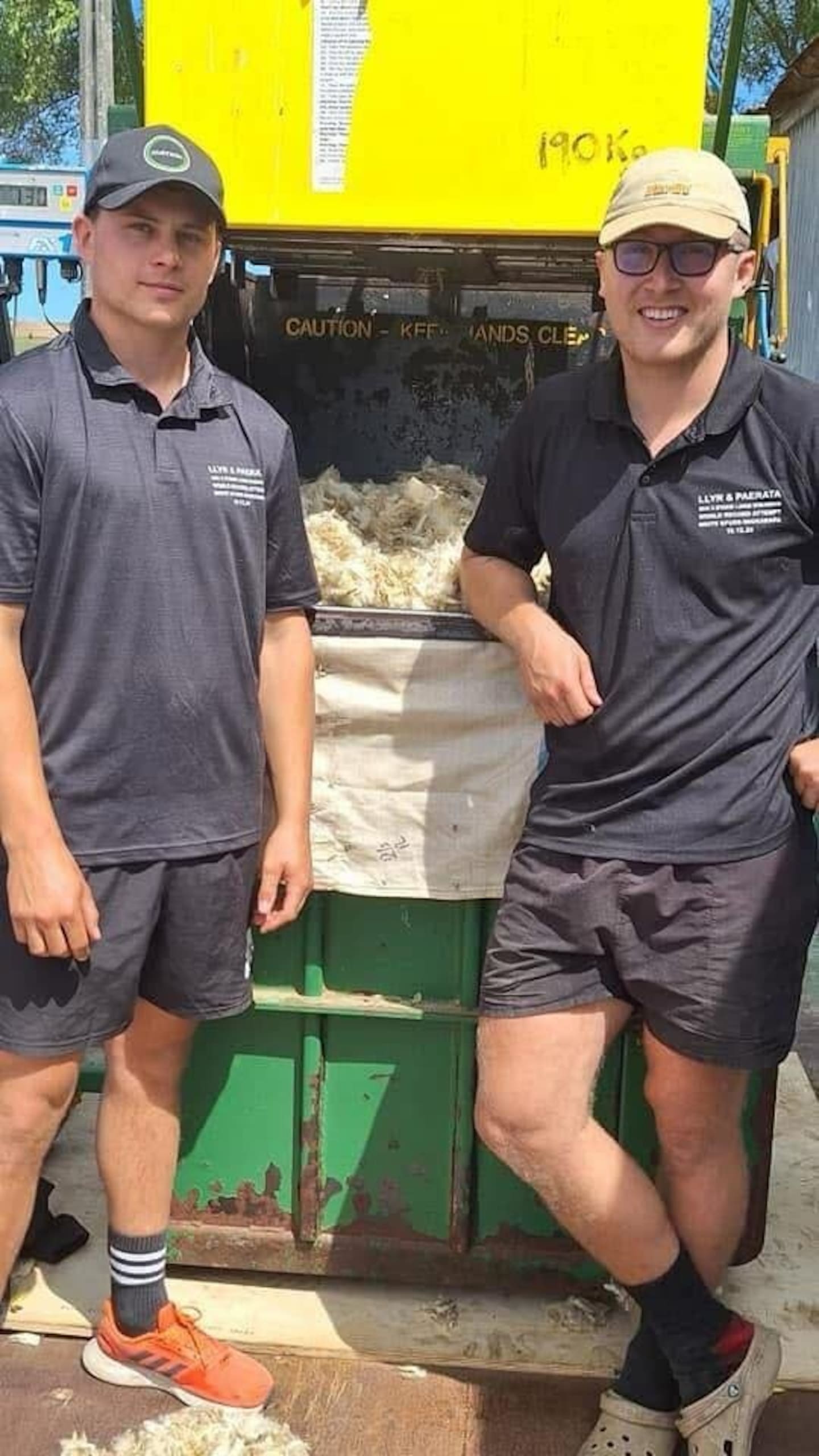 Jack Hintz (left) joined Abraham Shearing in 2023.
