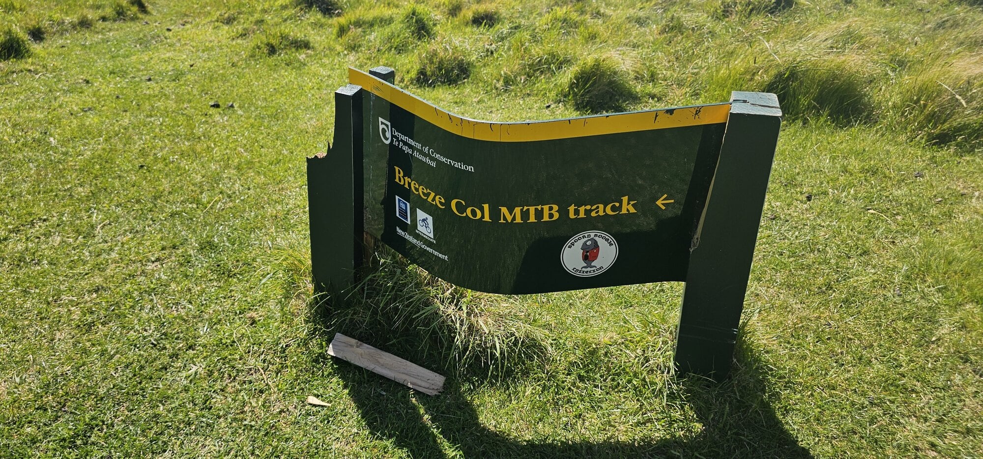DoC said damaged signs were found across New Zealand. Photo / DoC