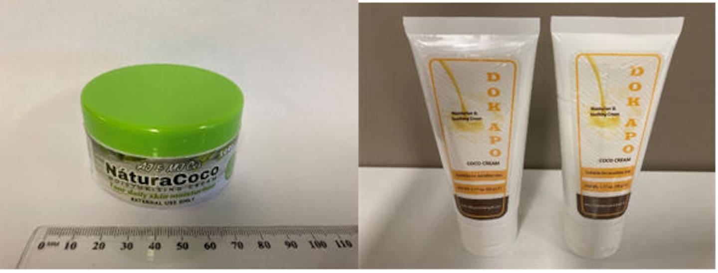 The NaturaCoco moisturing and soothing creams contained a prescription-only steroid not cleared for use in New Zealand, Medsafe said. Anyone who has used the creams should check with their GP about side effects. Photo / Medsafe