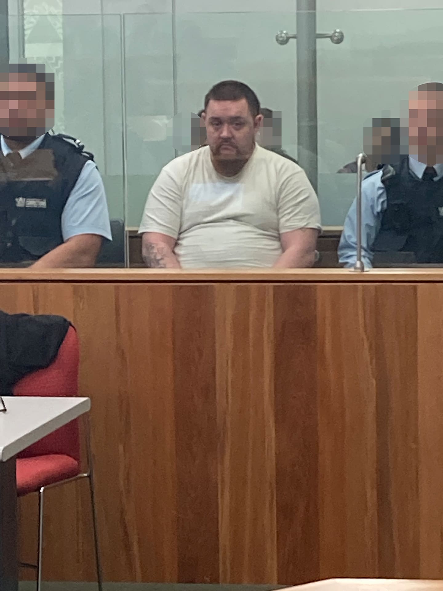 Wire Manuel Reddington in the High Court at Wellington where he is on trial accused of a murder. Photo / Catherine Hutton