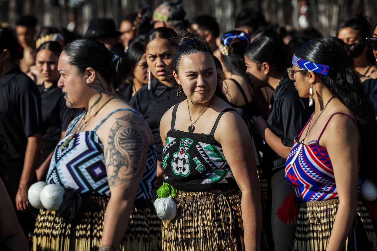 Outside Koroneihana at Tūrangawaewae Marae where the Māori Queen, Te Arikinui Nga wai hono i te po, will give her first public speech. Photo / Mike Scott