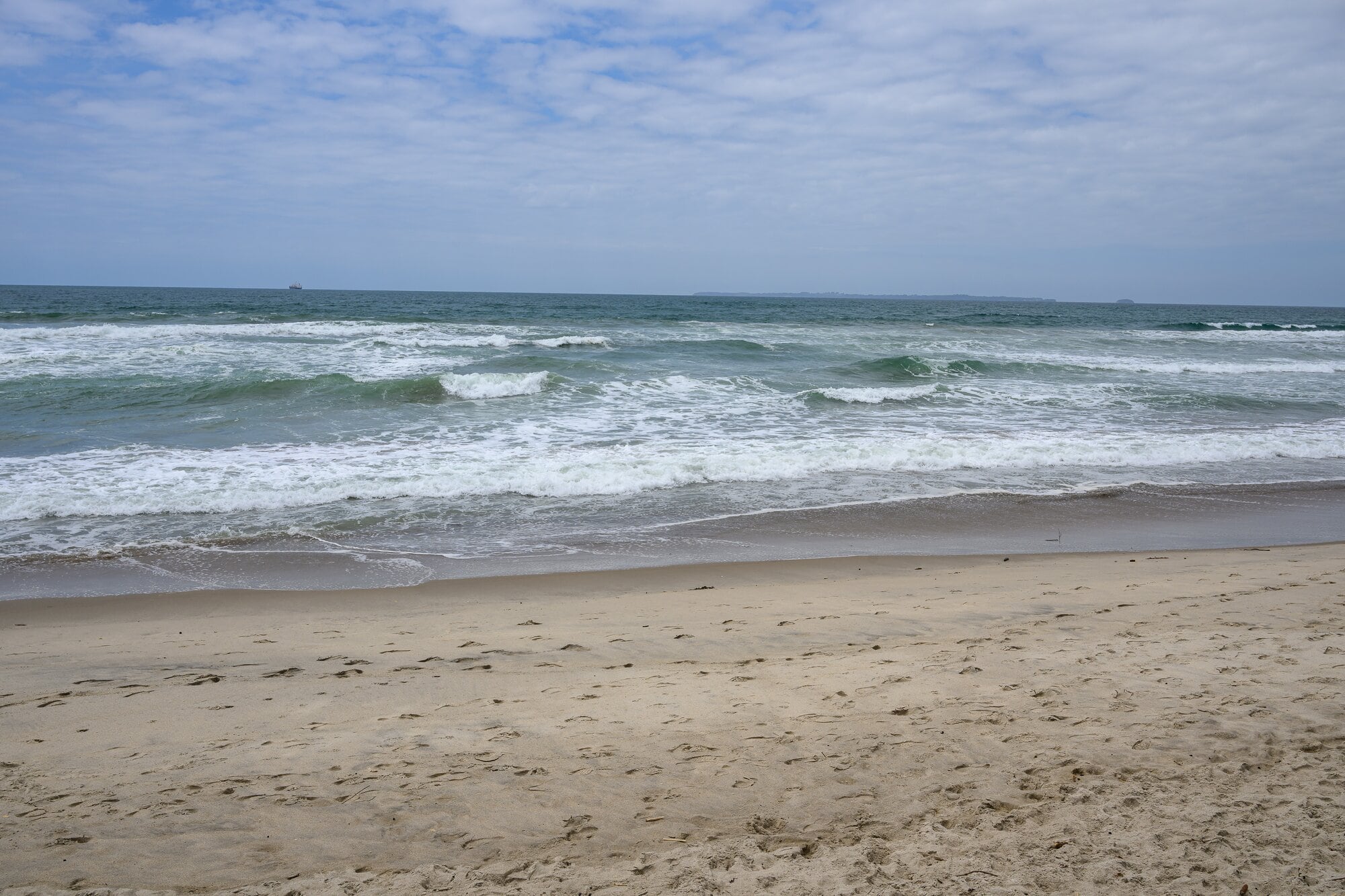 The beach near Coast Boulevard has a powerful rip. Photo / David Hall
