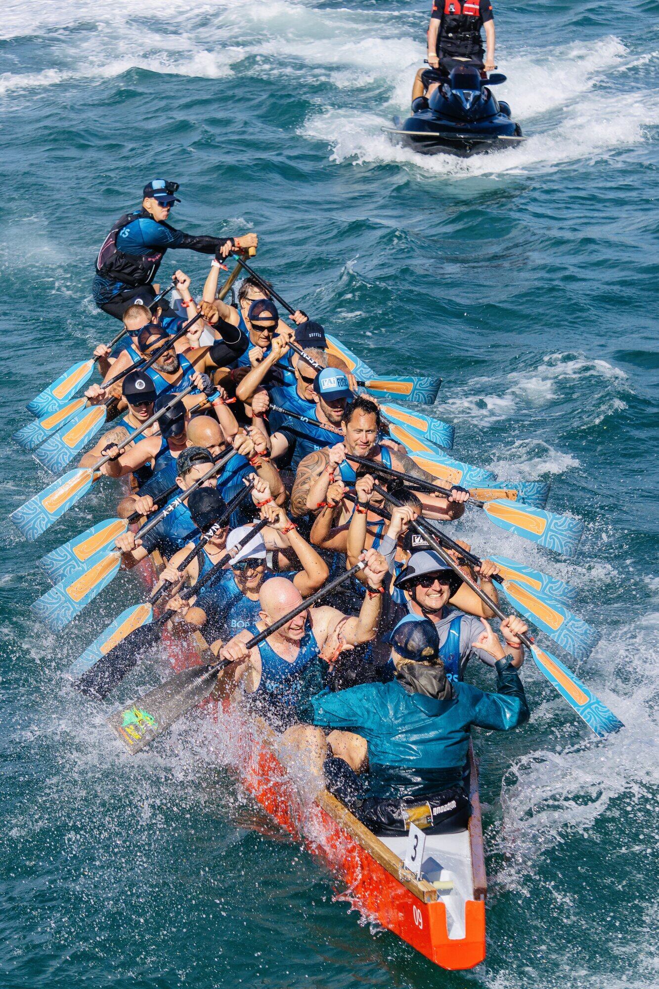 The Bay of Plenty Dragon Flyers competing. Photo / Supplied