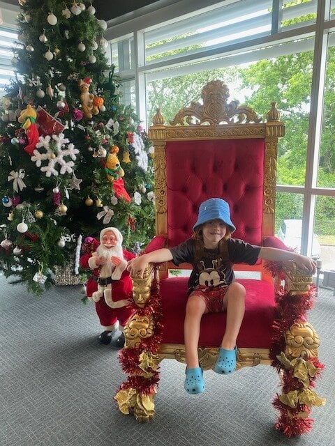 Raife at RMHC over Christmas. Photo / Supplied