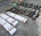 Thirty-one firearms were seized and six licence holders had their licences suspended after a police investigation into illegal hunting in North Canterbury. Photo / NZ Police