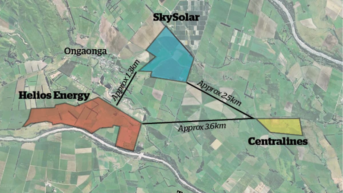 The small North Island town that could be surrounded by three solar farms The small North Island town that could be surrounded by three solar farms