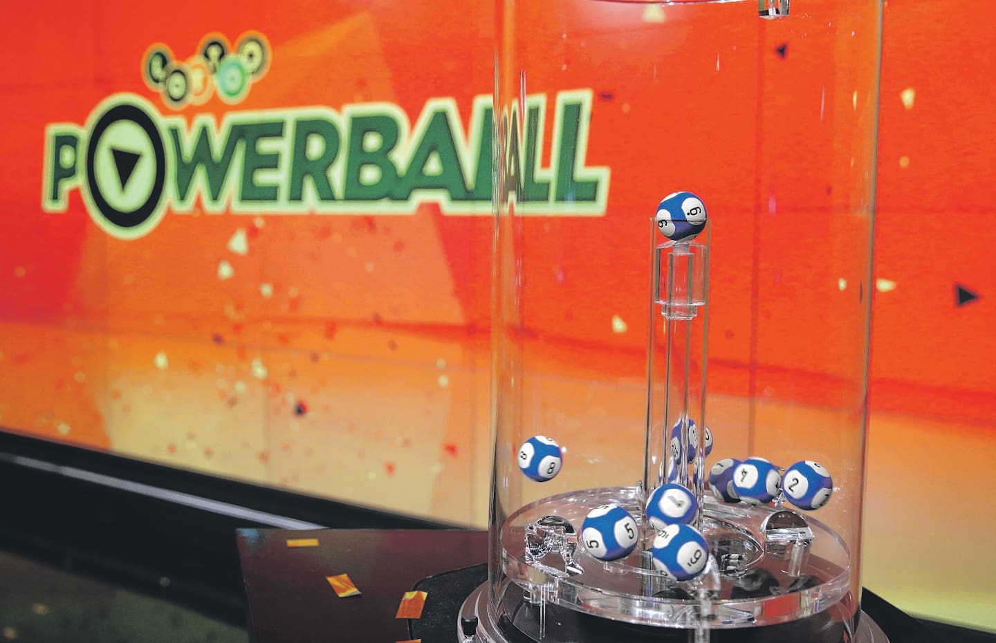 At least one extra ball could be added to the Powerball draw. Photo / Michael Bradley