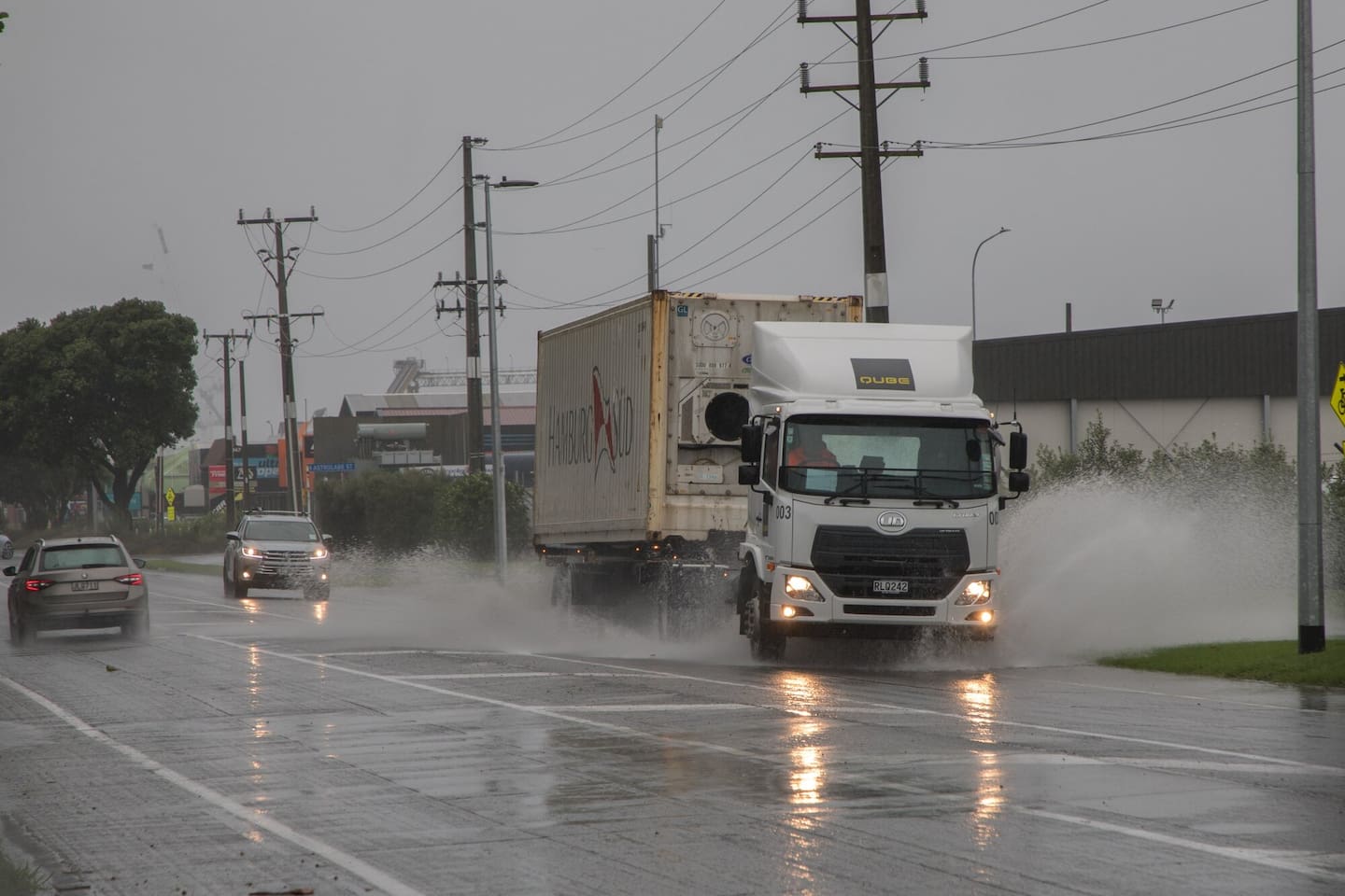 Rain has been steadily falling in the region today. A red rain warning is currently in place. Photo / Jo Jones