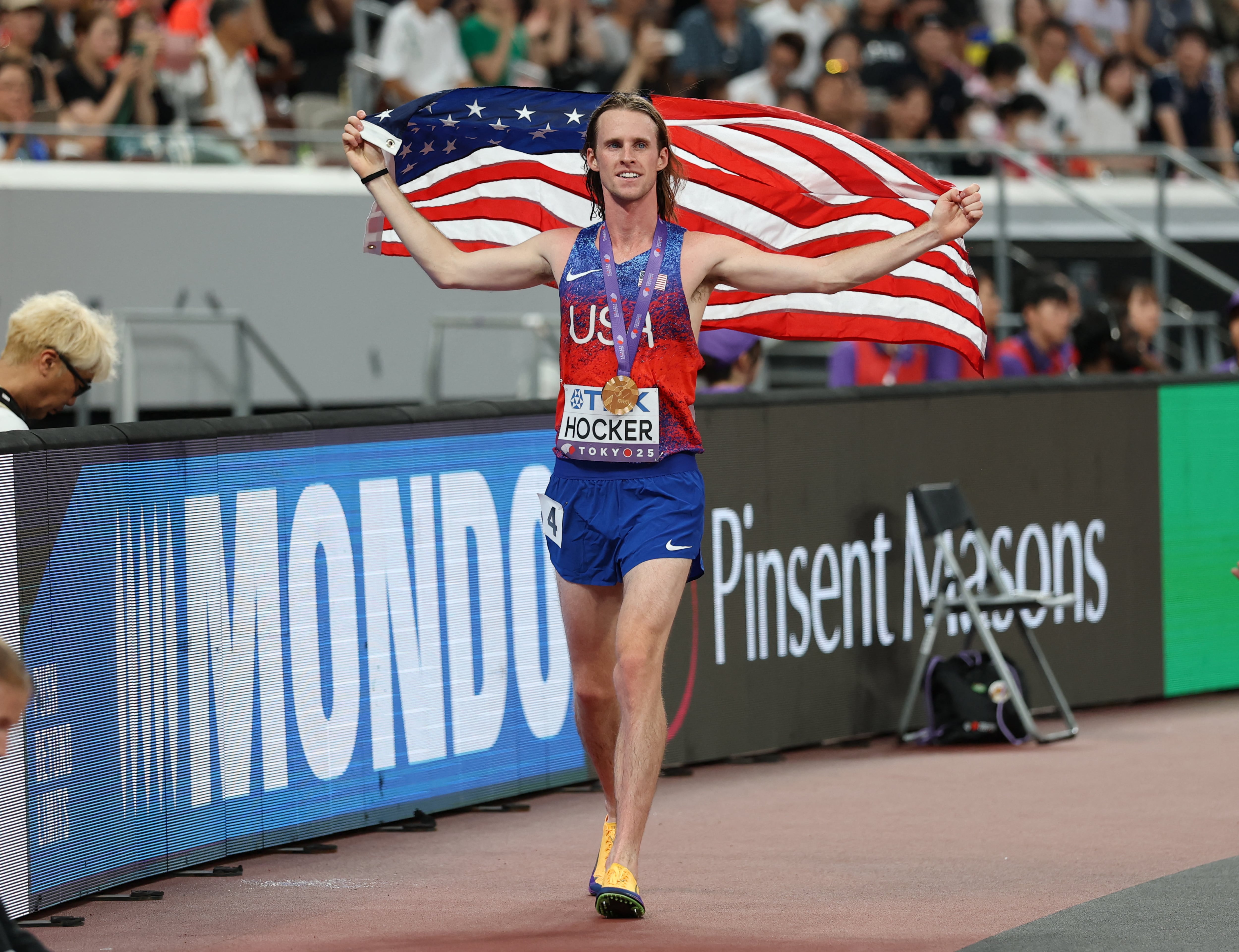 Cole Hocker is the current 1500m Olympic champion. Photo / AFP