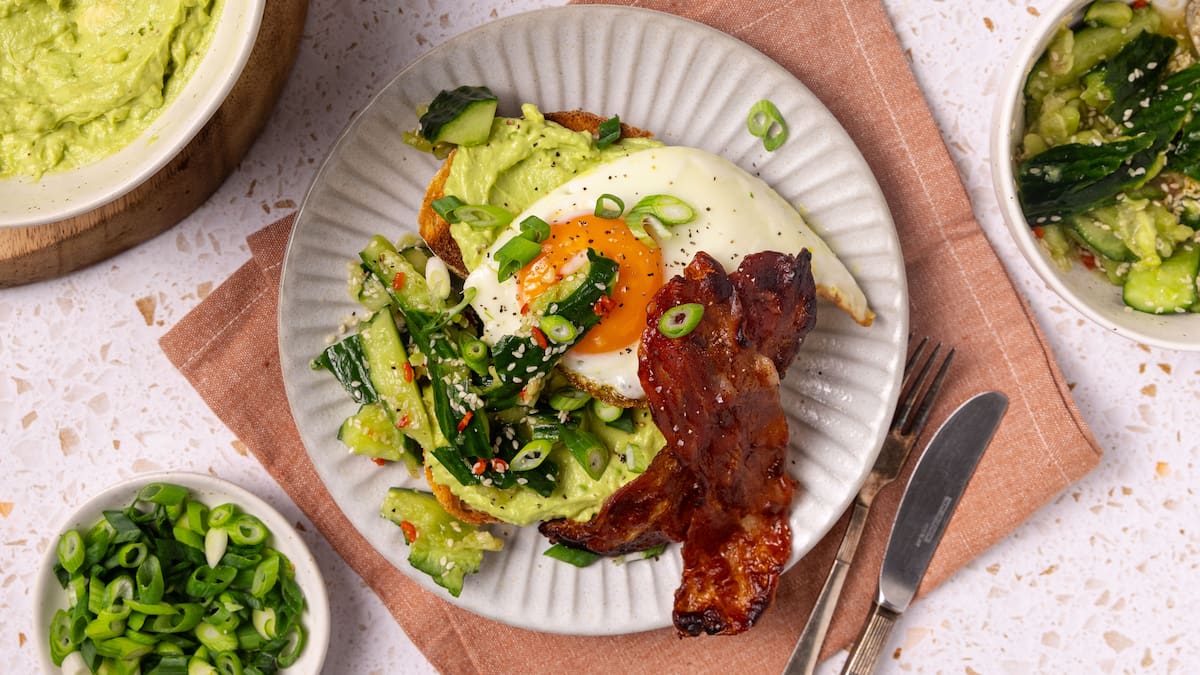 Recipe: Japanese-style bacon and egg on toast