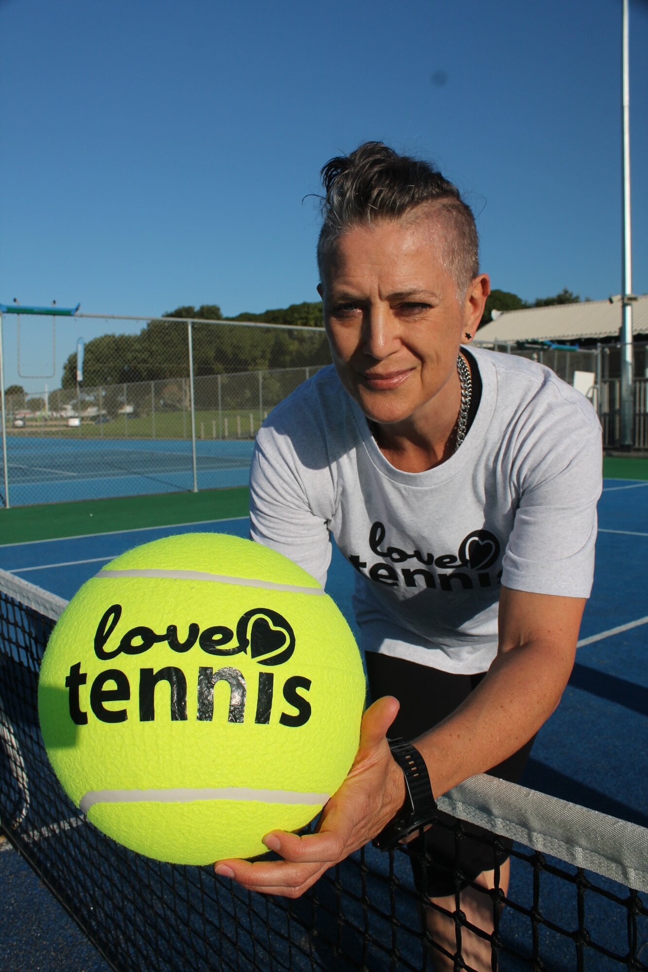  Tennis WBOP manager Sussa Bailey says everyone is welcome at Love Tennis Day on September 7. Photo / Debbie Griffiths
