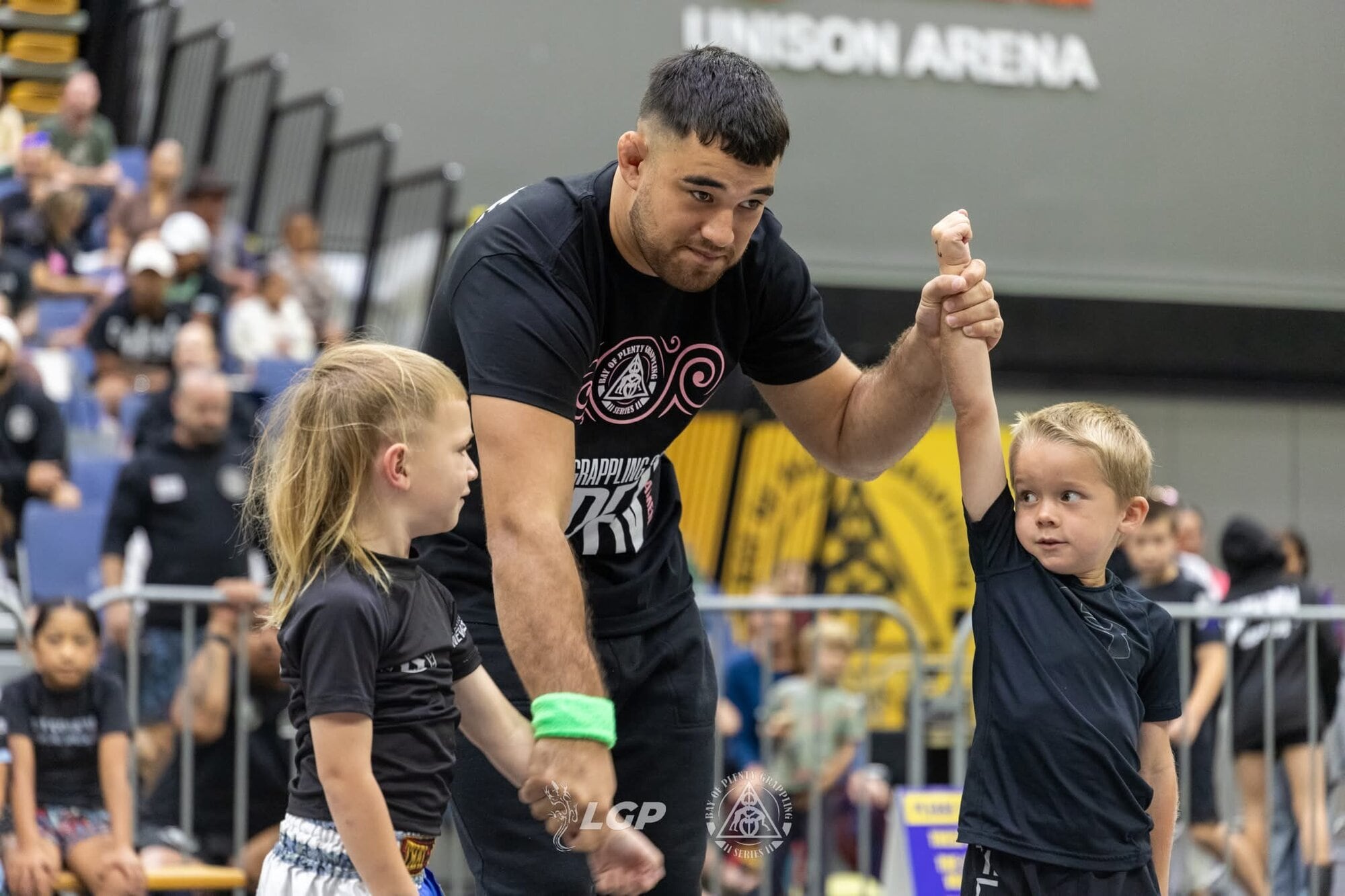 Gus Mathis (6) hand raise, winner. Photo / supplied