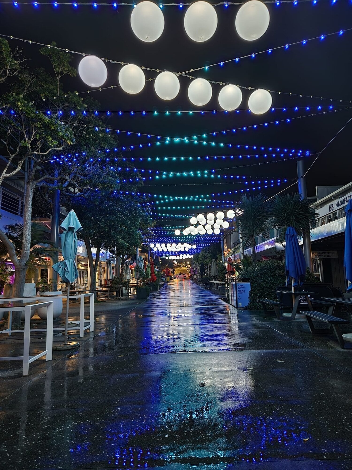  Wharf St, Tauranga at night. 