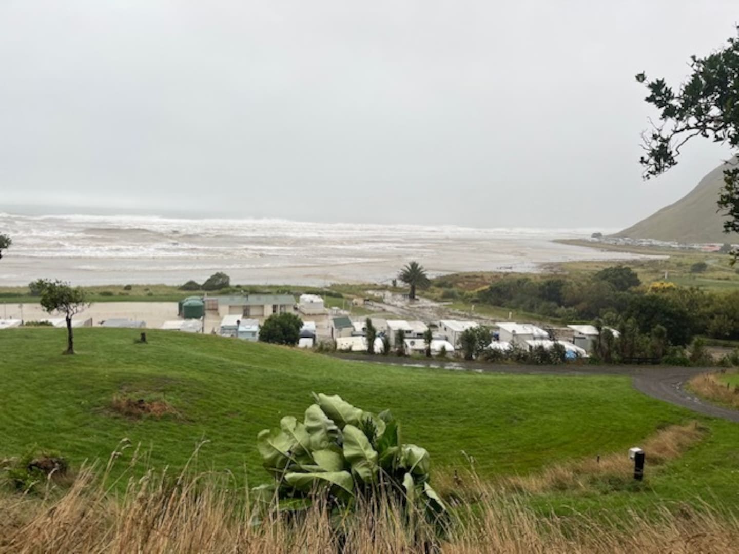 Blackhead Beach Camping Ground appears to have suffered flood damage. Photo / CHBDC