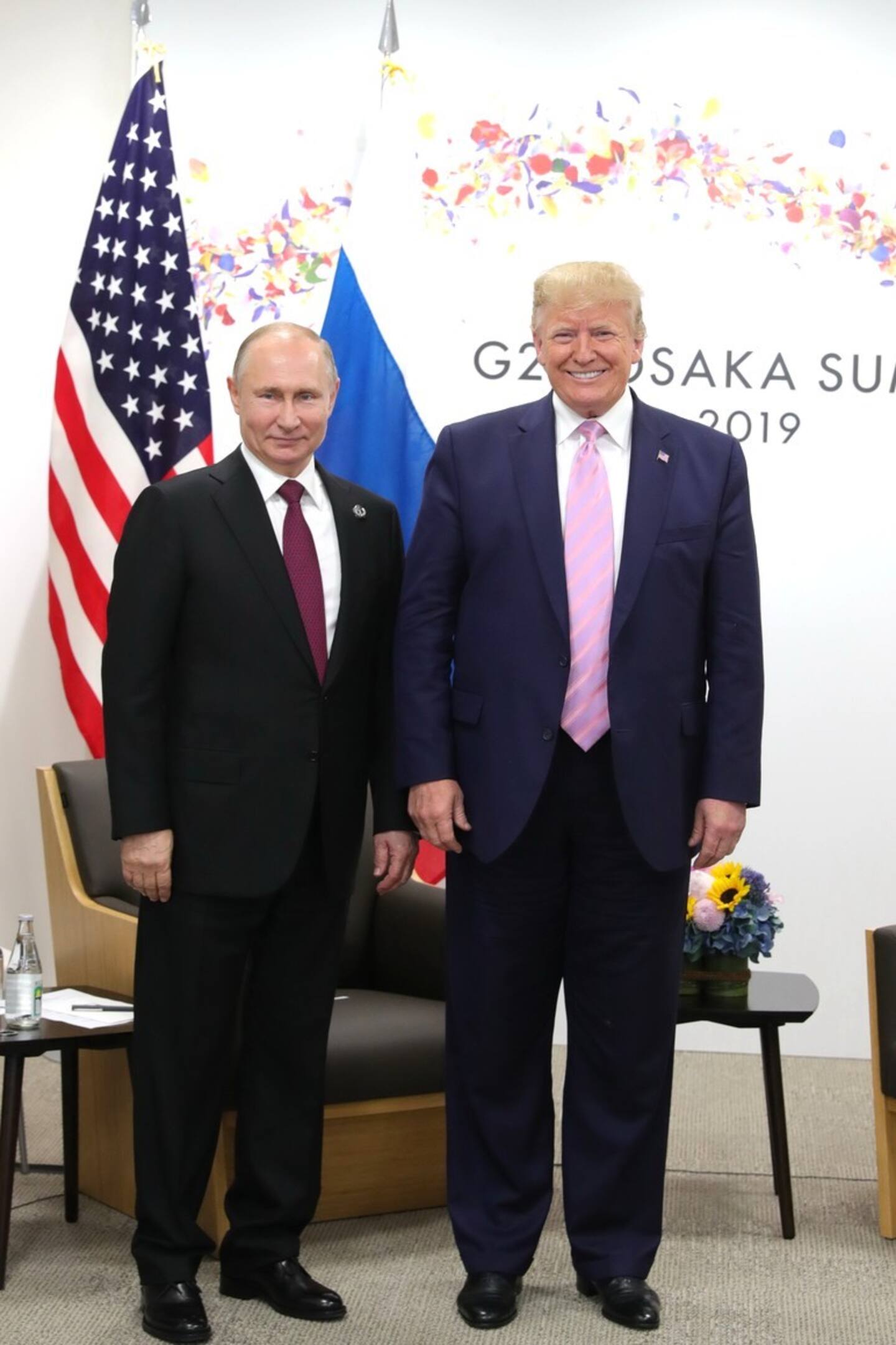 Donald Trump met Russian President Vladimir Putin on the first day of the G20 summit in Osaka, Japan back in 2019. Photo / Kremlin Press via Getty Images