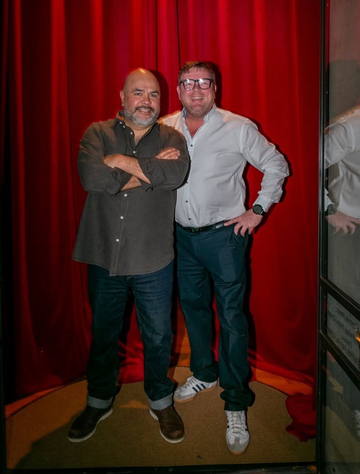 Thane Kirby and Luke Dallow at Gigi’s opening night in May.