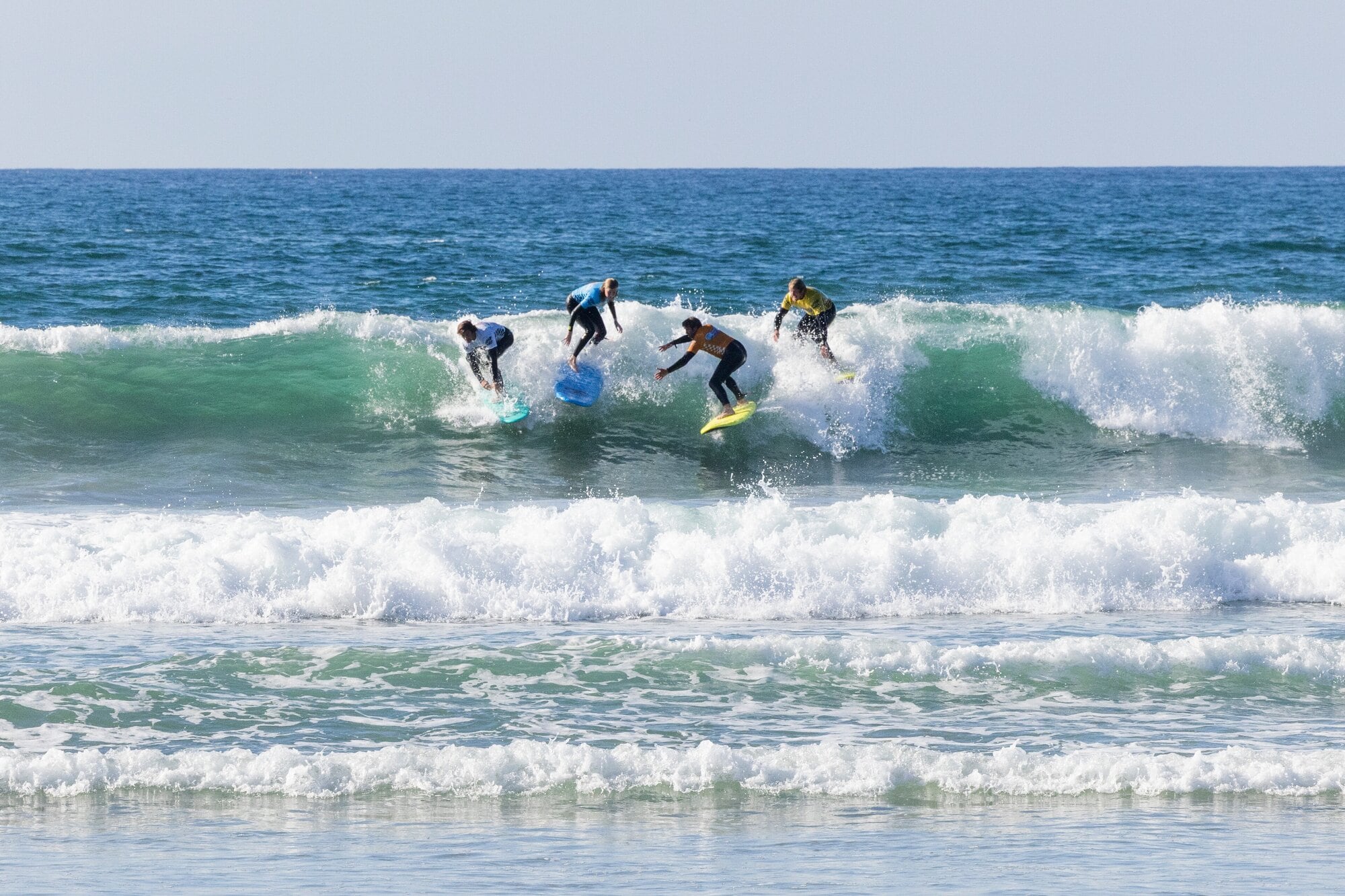 Participants surfing at Red Bull Foam Wreckers in La Jolla, California, USA on October 26, 2025. Photo / Red Bull