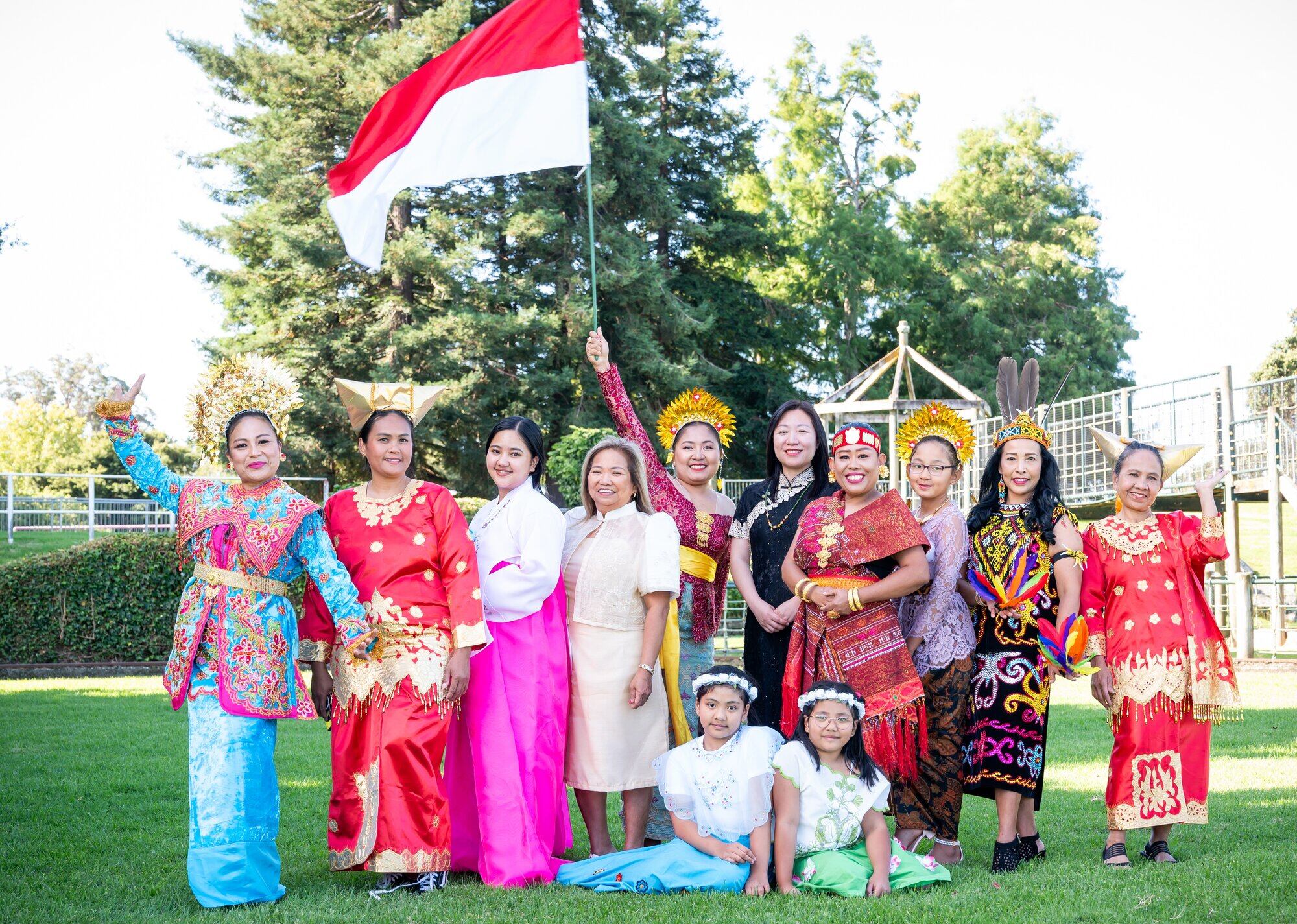 Bay of Plenty Indonesia Community Inc. chairwoman Syully Dobson, Mida Hita Maria, Kelly Lictao, Yolly Bennell, Tika Silva, Tina Zang, Asa Porter, Zoe Silva, 9, Astik Doran, Dedeh Karyati, Machy Ann Lictao, 9, Mariame Lictao, 8. Photo / Brydie Thompson