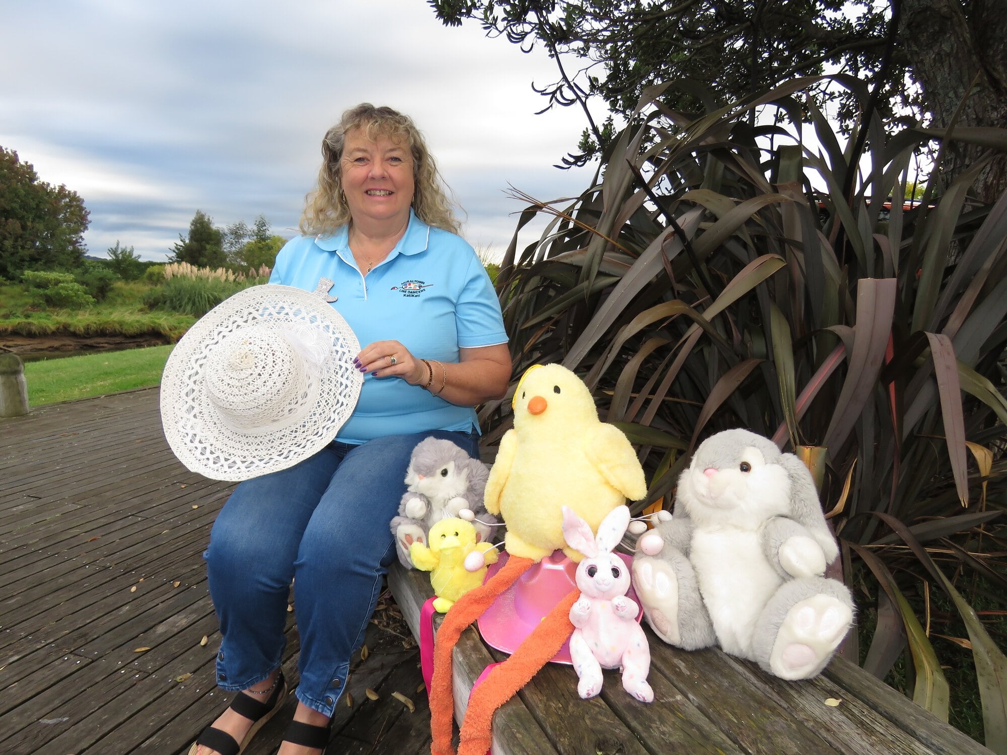  Katikati Lioness Jo Hurne wants all ages to register and get creating for the inaugural Easter Bonnet Extravaganza. Photo / Merle Cave