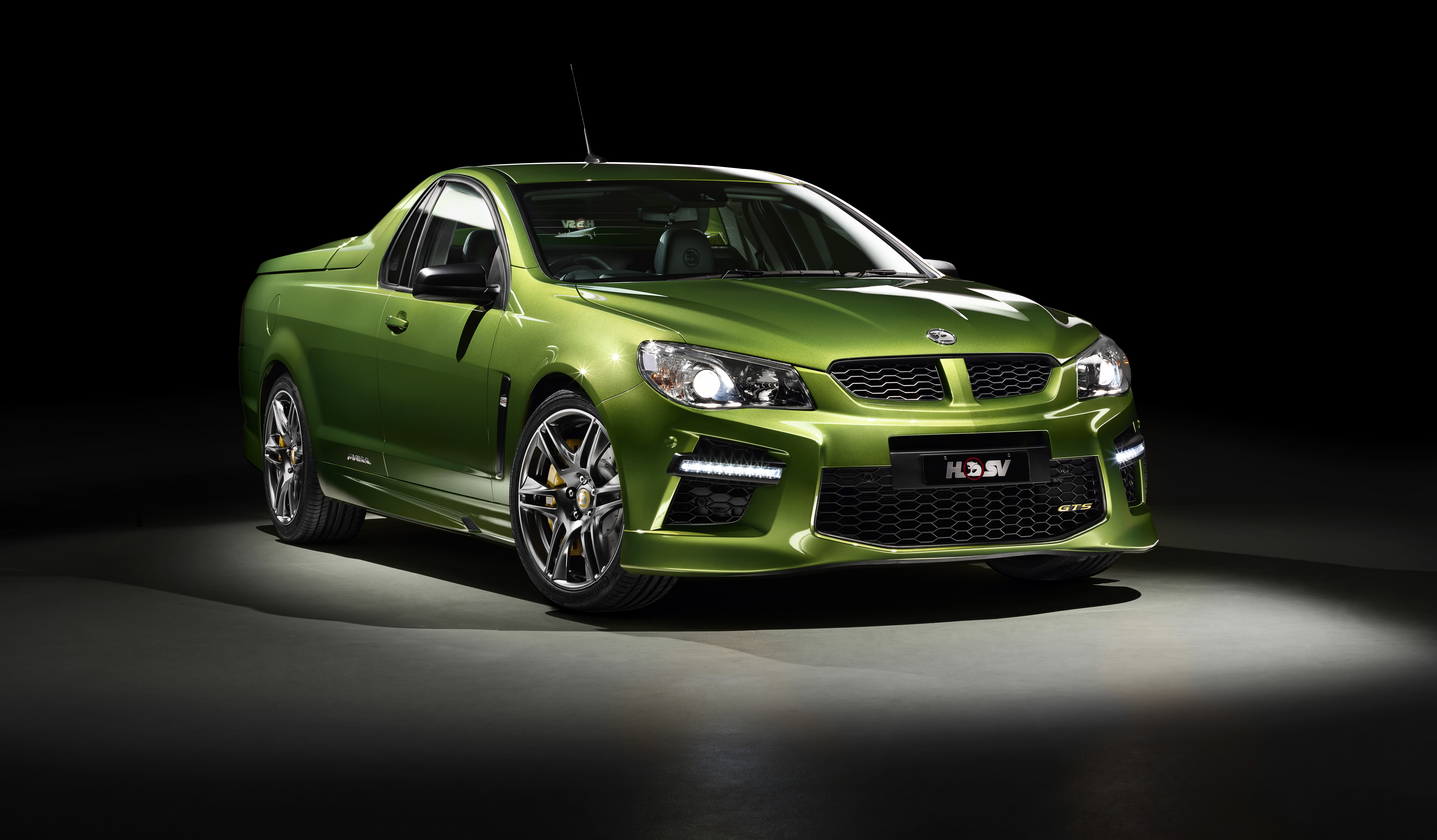 The HSV Maloo GTS is powered by  the same 430kW 6.2 litre Supercharged LSA engine as seen in the Chevrolet Camaro ZL1.