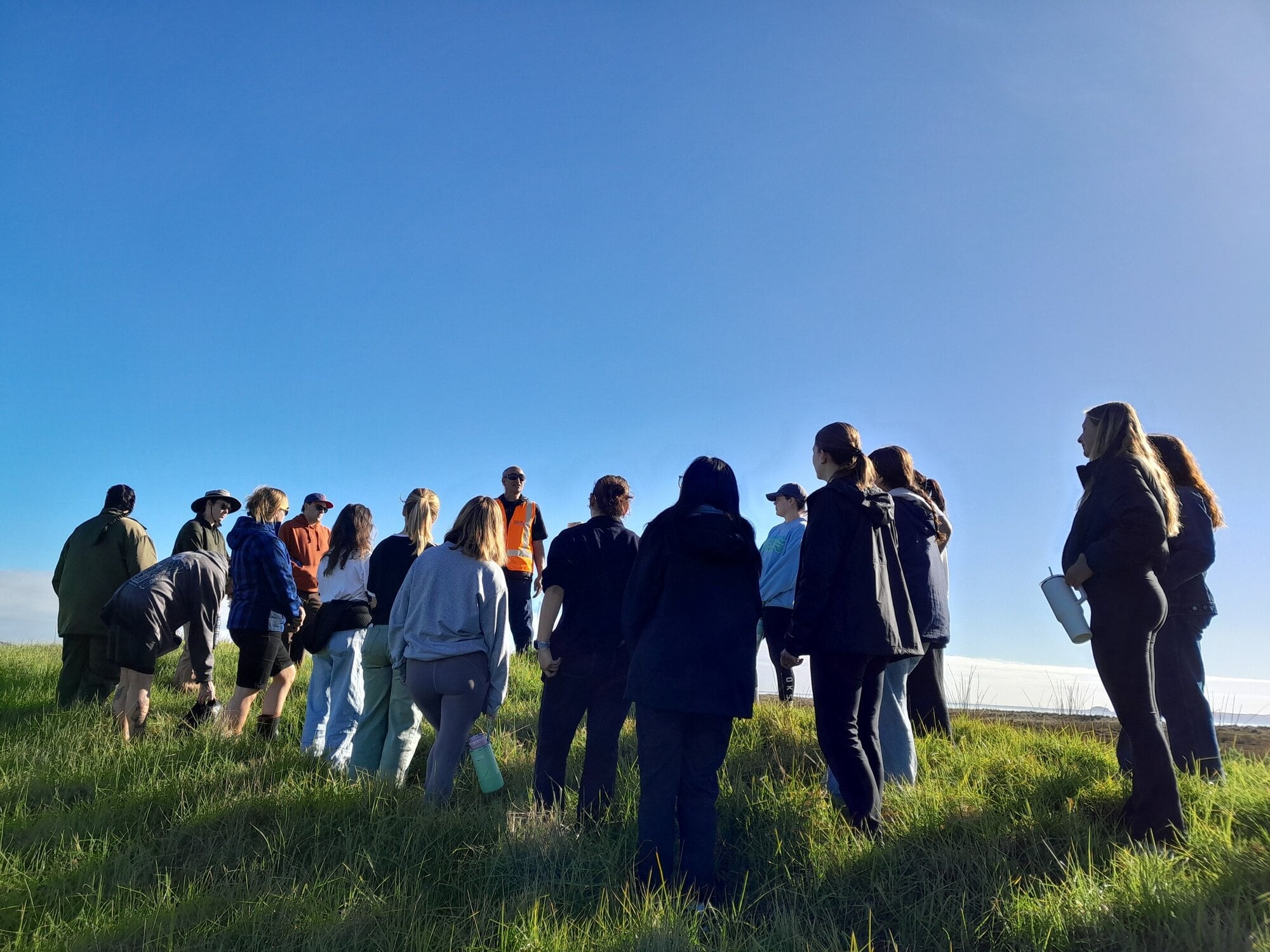  US students on a field trip to Maketū estuary. Photo / Supplied
