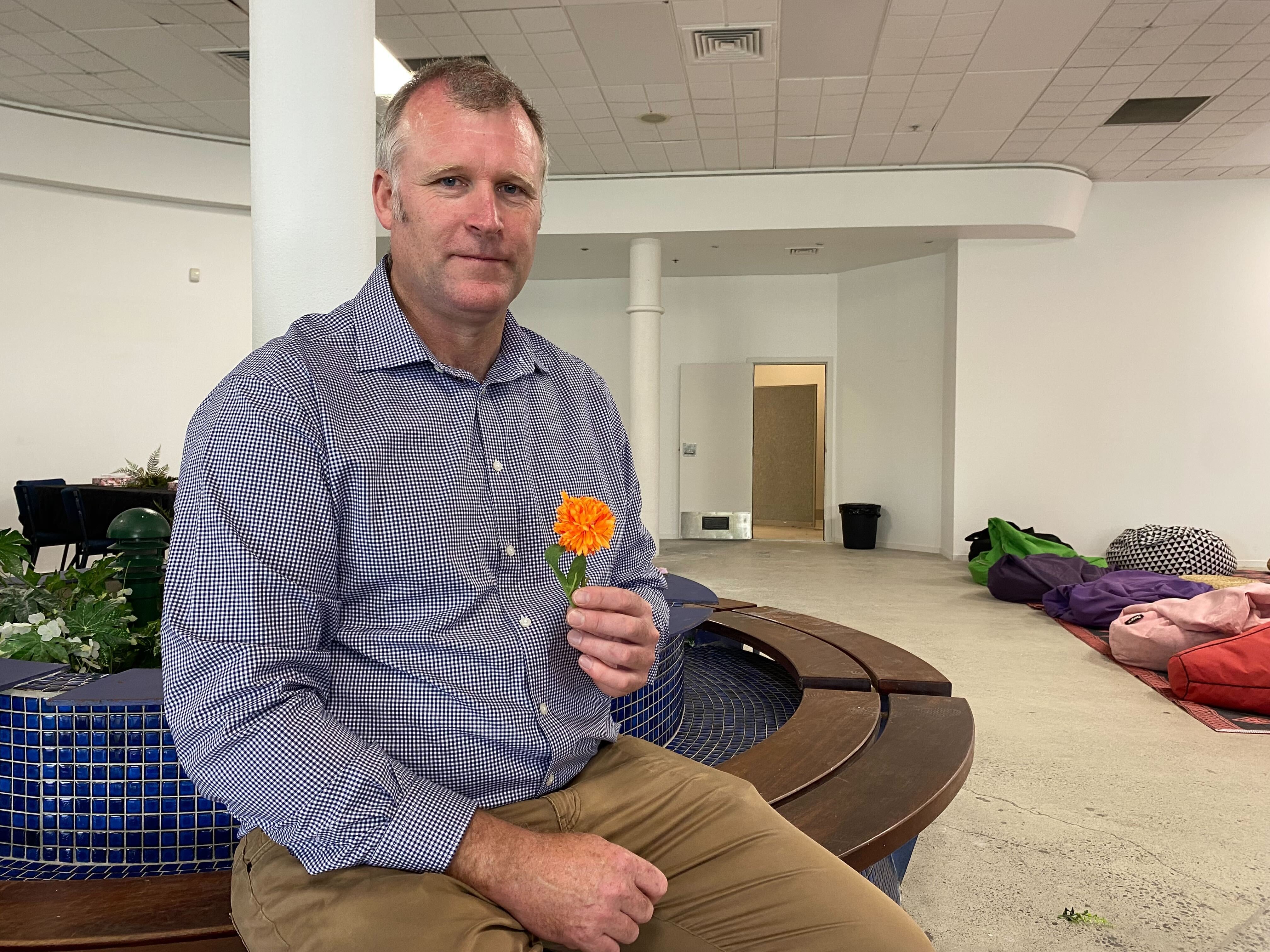 Tauranga Mayor Mahé Drysdale at He Maimai Aroha Community Care Centre on Maunganui Rd, set up after fatal slips in Mount Maunganui and Welcome Bay Rd, Pāpāmoa. Photo / Rosalie Liddle Crawford