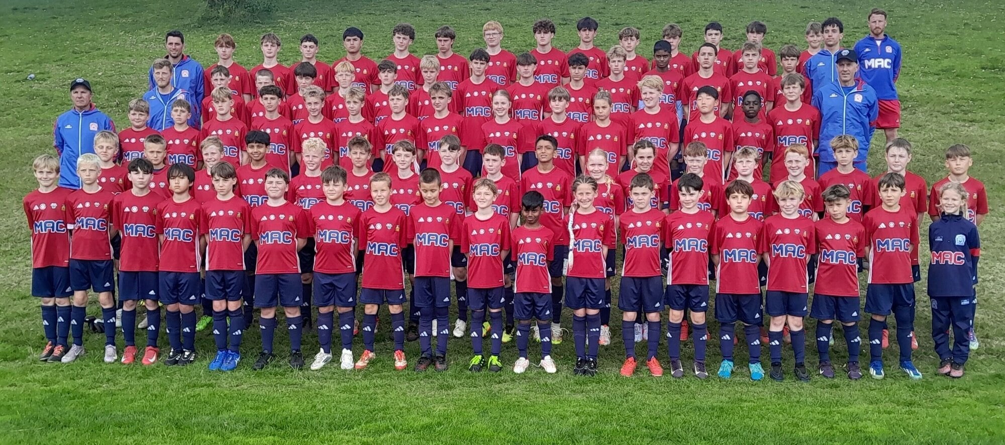 Patricio and Nicolas Mac Allister, Alejandro Lioret, Sebastián Ciganda, Jesus Lioret and Corey Ramage are training 100 young footballers from across the Bay of Plenty at The Mac Allister Methodology training camp. Photo / Justin Maunsell