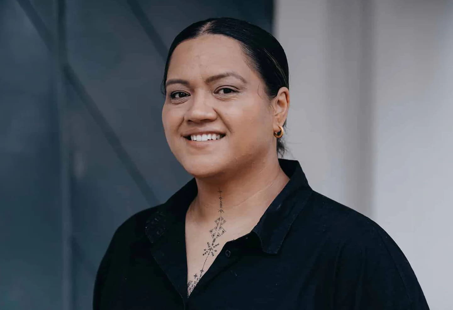 Waiora Te Moni (Ngāti Haka, Ngāti Hine, Waitaha, Tapuika), an Anglican reverend and kaiako at faith-based Māori language school Te Wānanga Ihorangi.