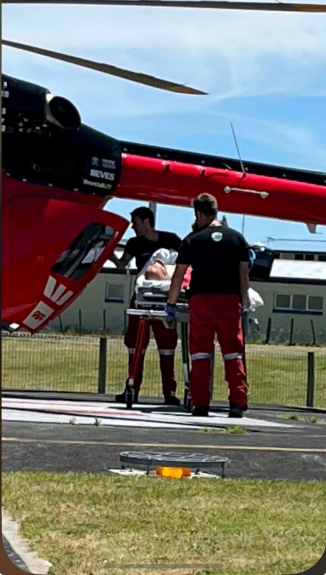  Tod Penberthy was airlifted to Tauranga Hospital.