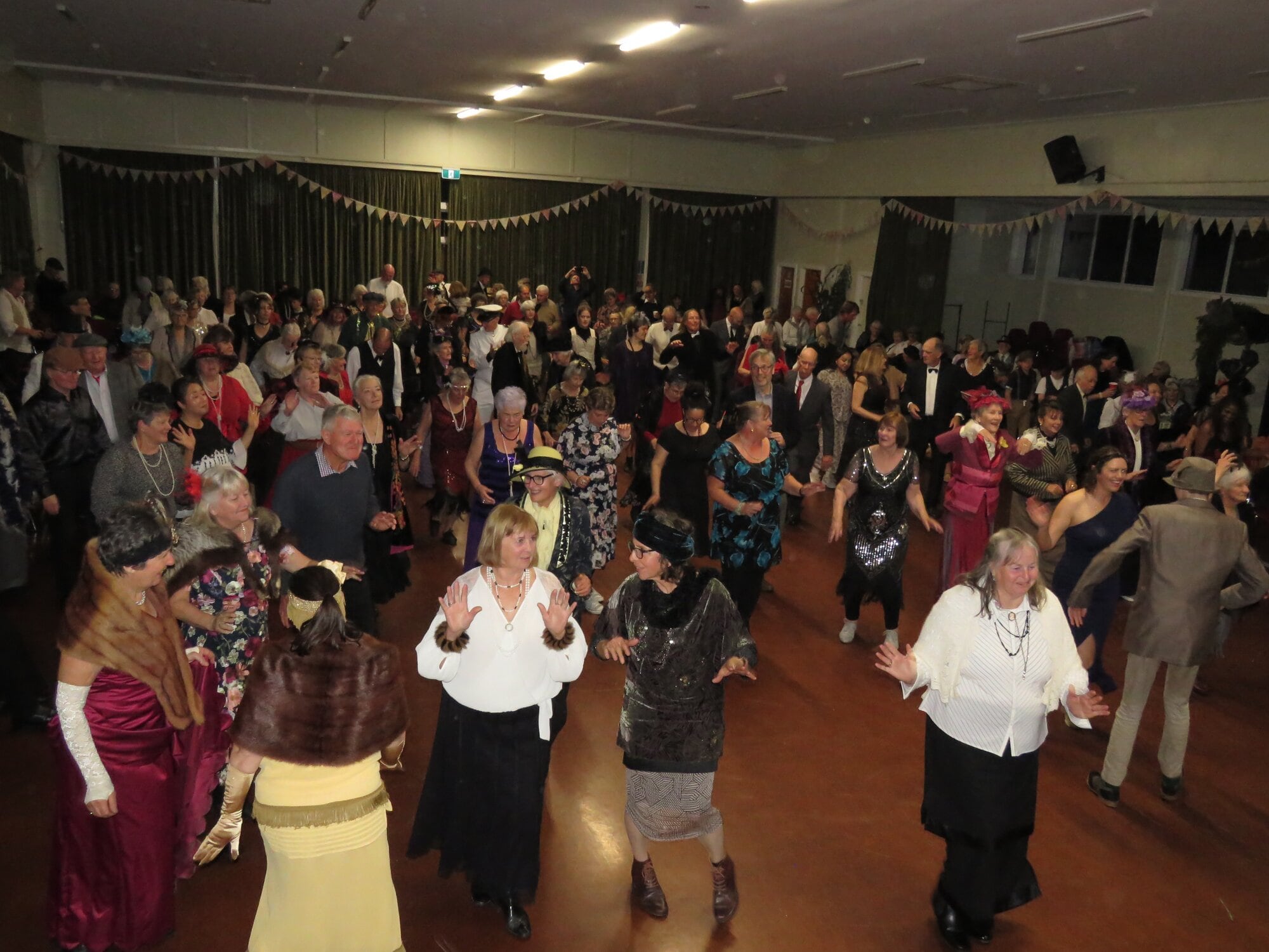  People up and dancing at the Settlers’ Dance last Saturday. Photo / Merle Cave