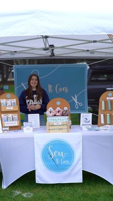 Anika Pilcher runs her own business Sew it Goes, selling hand-made scrunchies, pouches, keychains, heat packs, book sleeves, tote bags, and more. 